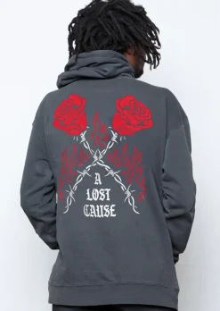 A Lost Cause : Burning Rose Hoodie
