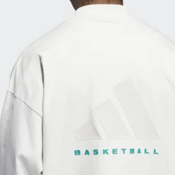 Adidas : Oversize L/S Basketball Tee
