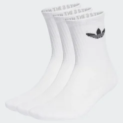 Adidas : Trefoil Cushion Crew Socks - 3 Packs