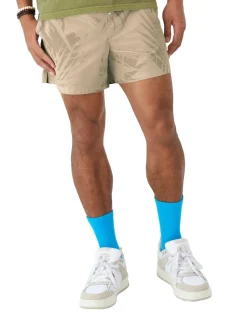 Champion : Washed Woven All Over Palm Print Shorts
