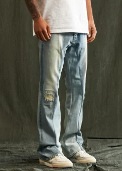 Embellish : Kaulitz 2 Tone Flare Denim