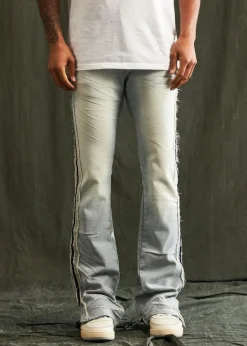 Embellish : Ross Side Stripes Details Flare Denim