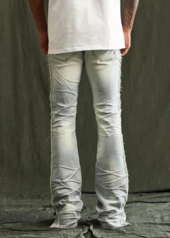 Embellish : Ross Side Stripes Details Flare Denim