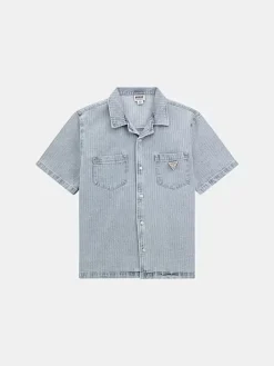 Guess : Herringbone Denim Shirt