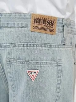Guess : Herringbone Loose Denim Short