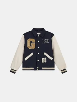 Guess : Ivan Wool Blend Letterman Jacket