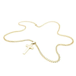 Hits : Cross Pendant w/ 24in Cuban chain