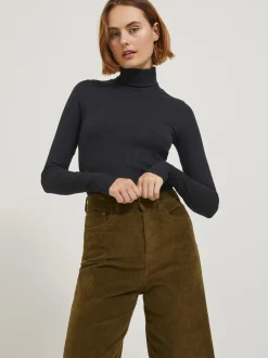 JJXX : Fan Long Sleeve Rib Turtle Neck