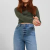 JJXX : Feline Long Sleeve Rib Tee - Rosin