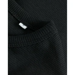 JJXX : Feline Long Sleeve Rib Tee - Black