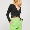 JJXX : Longsleeve Wrap Rip Top