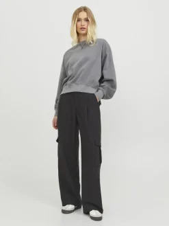JJXX : Mary Midwaist Cargo Pants - Black