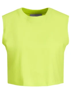 JJXX : Slim Sleeveless Crop Tee - Lime