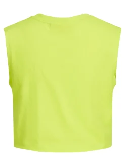 JJXX : Slim Sleeveless Crop Tee - Lime