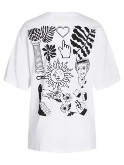 JJXX : Sun & Hearts Loose SS Tee