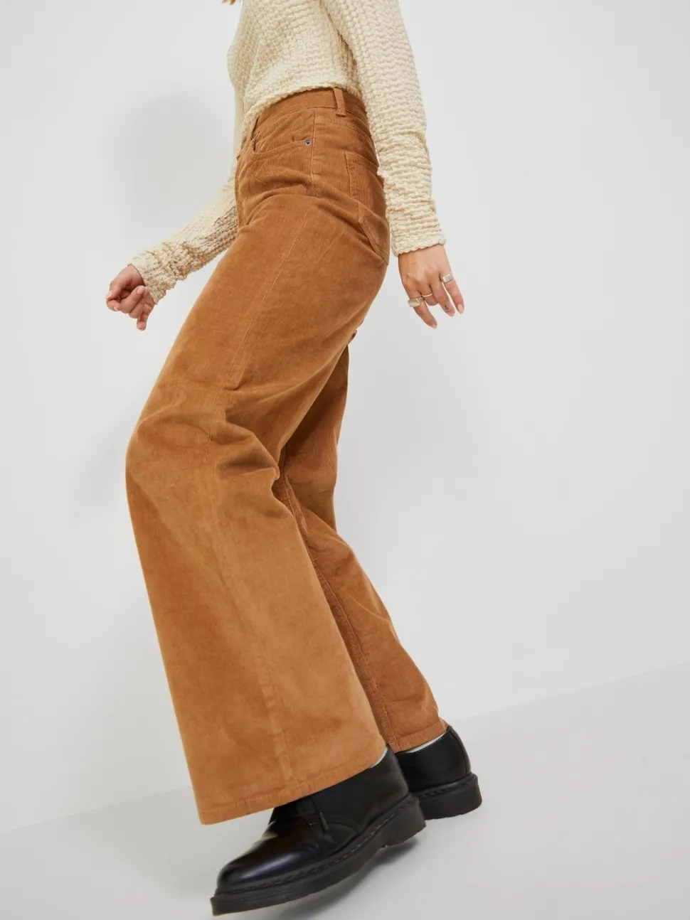 JJXX : Wide Corduroy Highwaist Pants