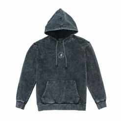 Kangol : Acid Wash Emb Hoodie