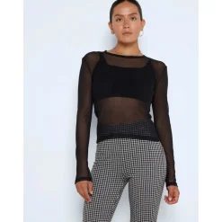 Noisy May : L/S Mesh Top