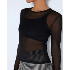 Noisy May : L/S Mesh Top