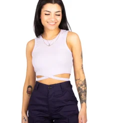 Noisy May : Aya S/L Tie Front Top