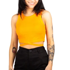 Noisy May : Aya S/L Tie Front Top