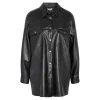 Noisy May : L/S Oversize PU Shirt
