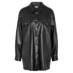 Noisy May : L/S Oversize PU Shirt