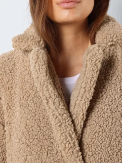 Noisy May : Midthigh Sherpa Jacket