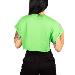 Noisy May : NMNini SS Crop Top - Grass Green