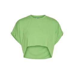 Noisy May : NMNini SS Crop Top - Grass Green