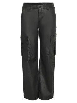 Noisy May : Normal Waist Cargo Coated Pants