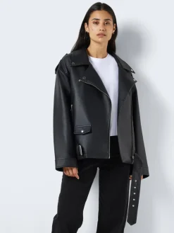 Noisy May : Oversize PU Biker Jacket