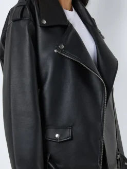 Noisy May : Oversize PU Biker Jacket