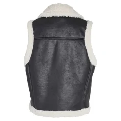 Noisy May : Sleeveless Shearling PU Vest