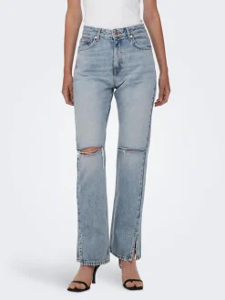 Only : Billie Highwaist Slit Denim