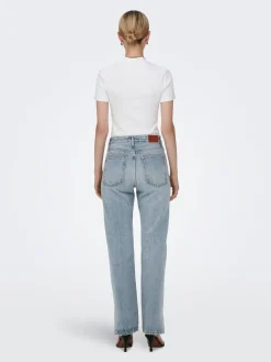 Only : Billie Highwaist Slit Denim