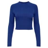 Only : Ella L/S Cropped Pullover Knit
