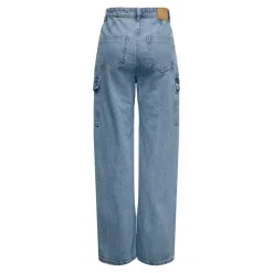 Only : Highwaist Wide Cargo Denim
