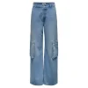 Only : Highwaisted Cargo Denim