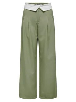 Only : HW Fold-Down Pleated Trousers