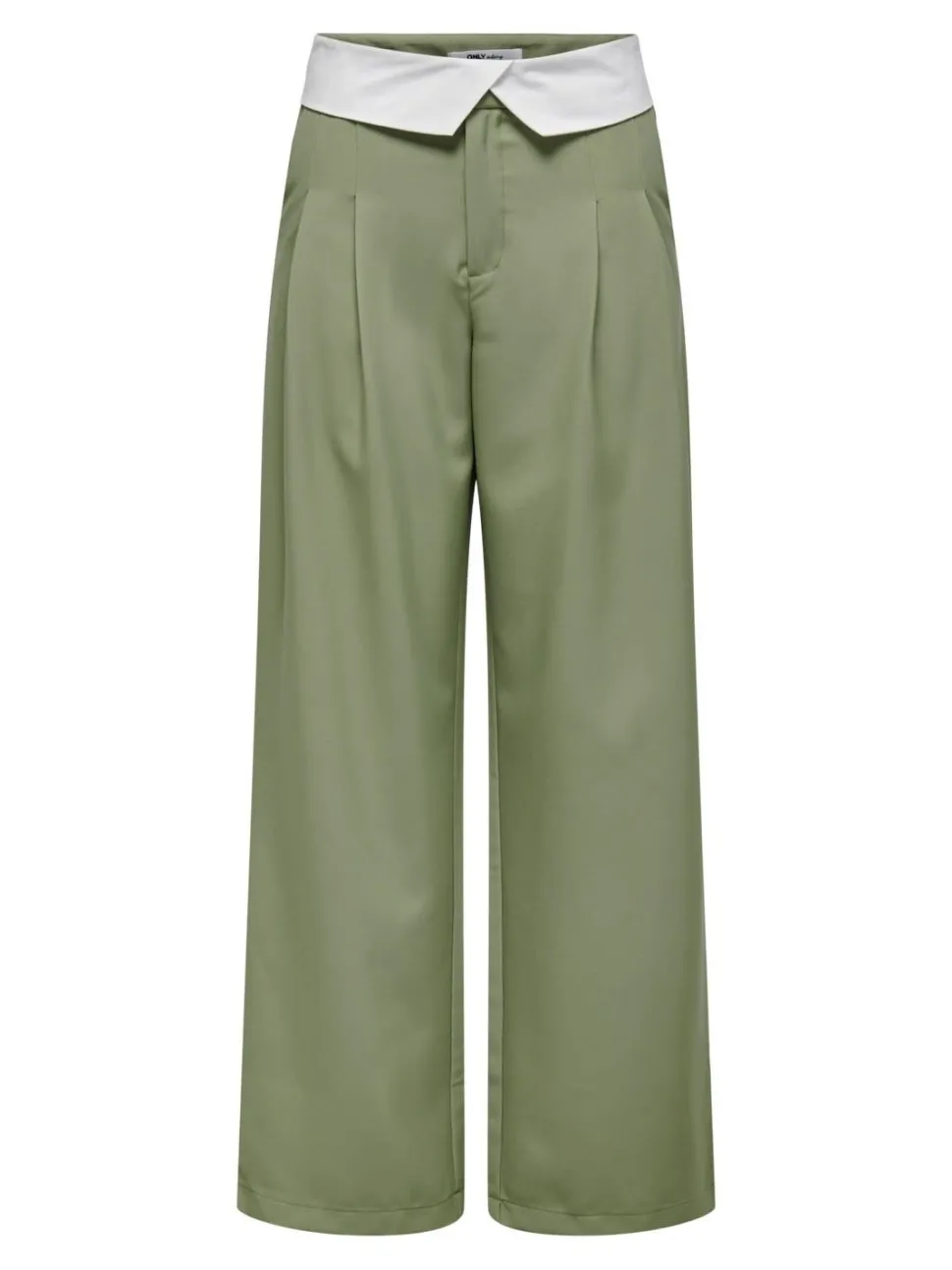 Only : HW Fold-Down Pleated Trousers