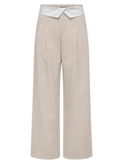 Only : HW Fold-Down Pleated Trousers
