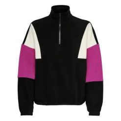 Only : Nissi L/S Highneck Zip Sweatshirt