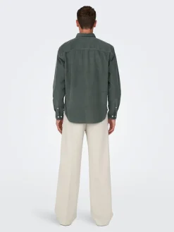 Only & Sons : Relaxed Fit 2pkt Corduroy Shirt