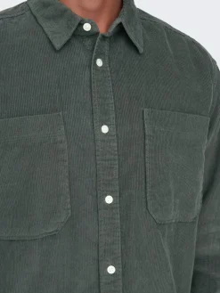 Only & Sons : Relaxed Fit 2pkt Corduroy Shirt