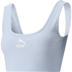Puma : Classics Ribbed Crop Top