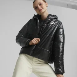 Puma : Hooded Shiny Padded Jacket
