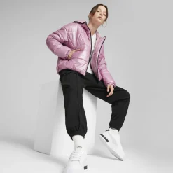 Puma : Hooded Shiny Padded Jacket