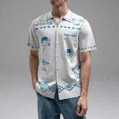 Rip N Dip : Blonded Knitted Reversible Button Up