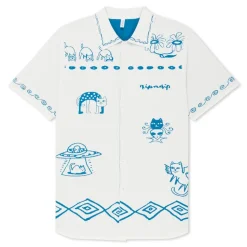 Rip N Dip : Blonded Knitted Reversible Button Up